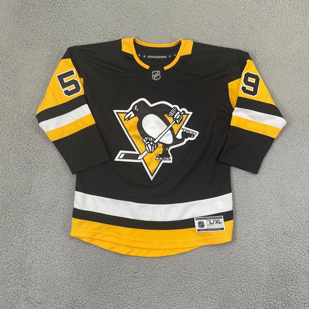 Pittsburgh Penguins Jake Guentzel NHL Youth L/XL Black Home Jersey